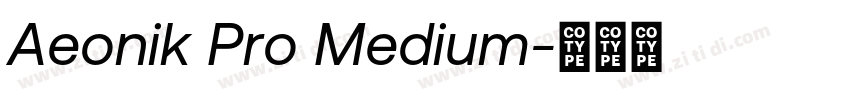 Aeonik Pro Medium字体转换